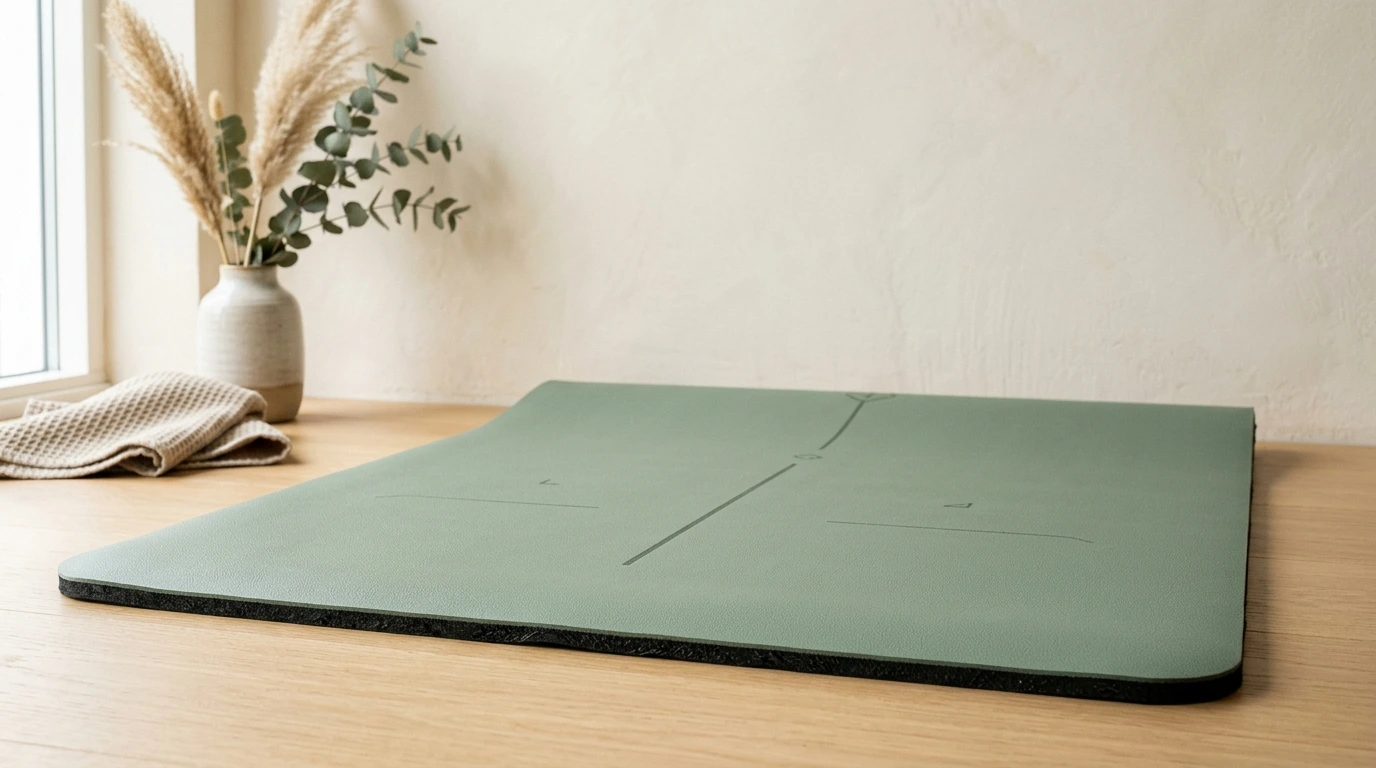 Pure Yoga - Tapis caoutchouc naturel & surface PU haute adhérence