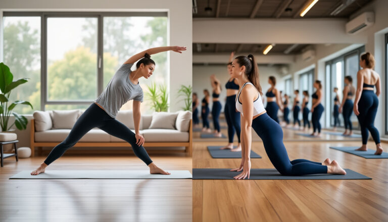 Yoga à la maison vs en studio : avantages et limites