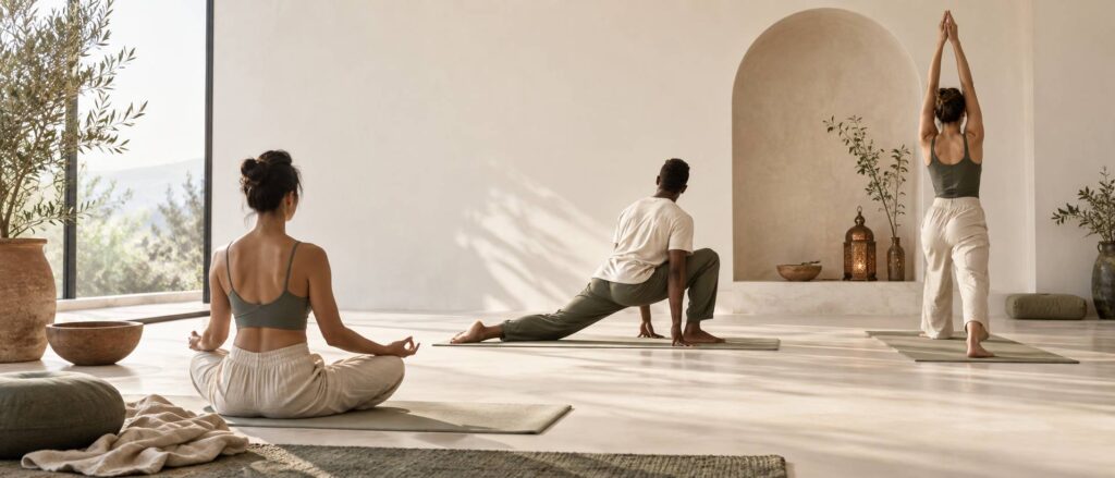 Illustration éditoriale du sujet : À la découverte des racines du Hatha Yoga : un voyage aux origines
